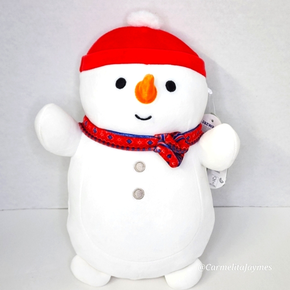 MANNY ☃️ Snowman Hugmee Xmas 2024 Original Squishmallows By Kellytoy NWT
